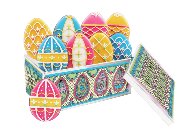 Easter Egg Decorations Luxury Biscuit Tin